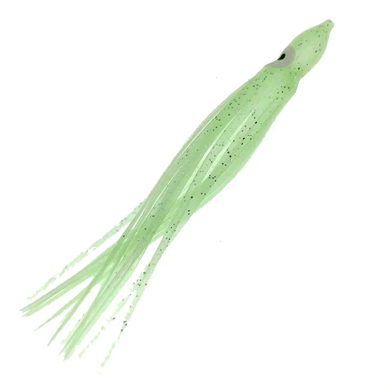 10 Uds. Cebo suave de pulpo brillante de 13cm/18cm-señuelo de pesca realista para agua dulce y salada, cebo brillante para lubina, trucha, Snook - imagen 3