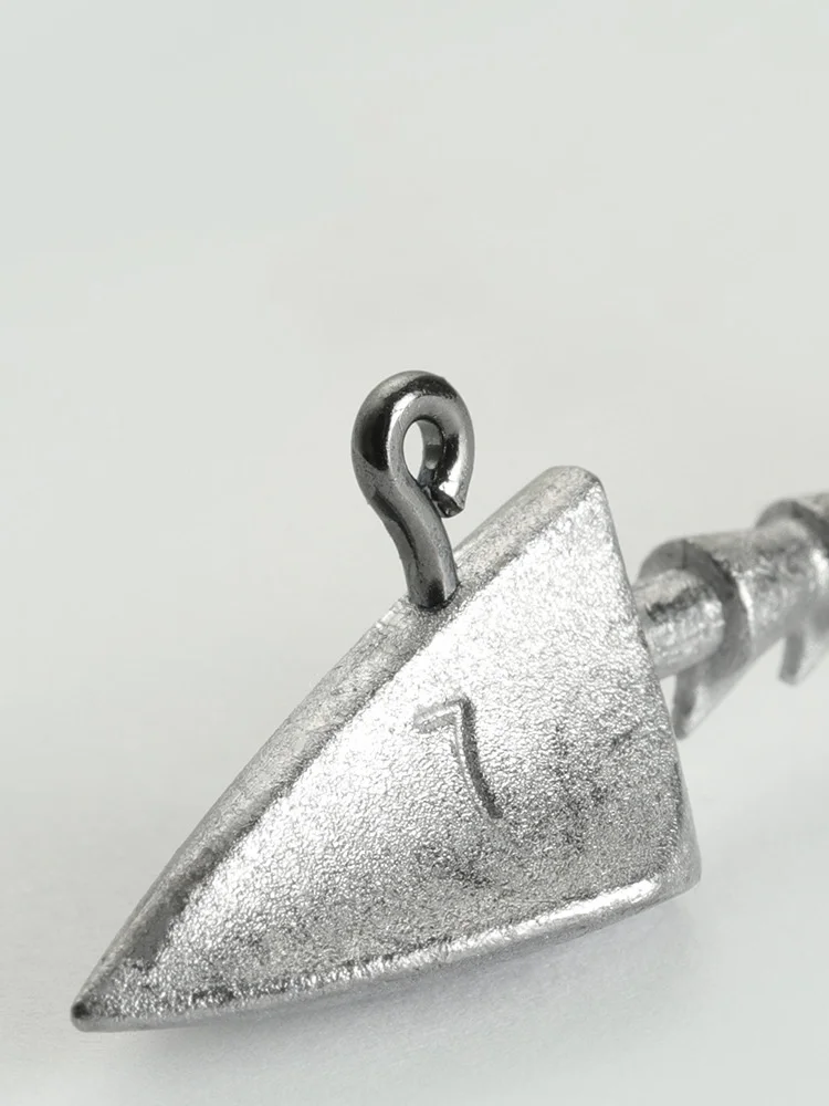 Anzuelo con cabeza de anzuelo de pesca, 4X, triángulo fuerte, cabeza de plomo, cola en T, anzuelos de gusano, cebo suave, 20-30 piezas en oferta - imagen 5