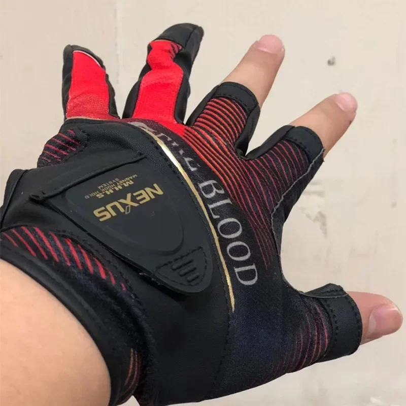 Guantes de pesca de cuero transpirable 3 dedos GL-141T verano - imagen 5