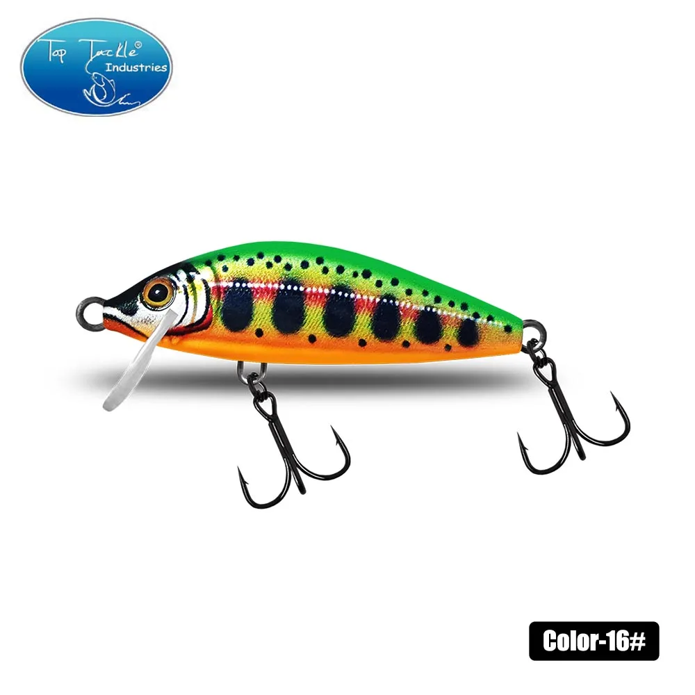 Top TACKLE INDUSTRIES-señuelo de pesca de pececillo hundido, 6cm, 8g, señuelo Artificial para trucha, corriente, lago, Jerkbait, pesca en roca, cebos duros - imagen 4