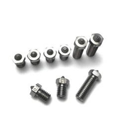 Boquilla 3D de carburo de tungsteno con orificio interior de 0,5 mm: alta precisión resistente al desgaste para impresoras 3D FDM