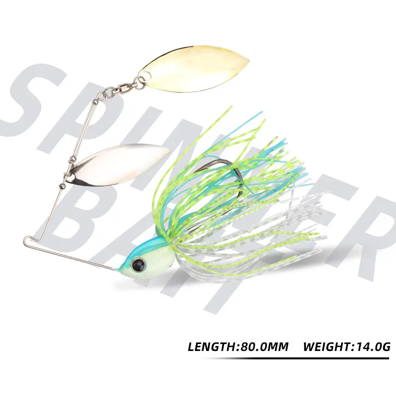 Señuelo de Pesca Magic Works de 1/2oz, cebo giratorio, suministros de cuchillas, nuevos señuelos giratorios, falda de silicona, accesorios de cebo Artificial, Pesca - imagen 2