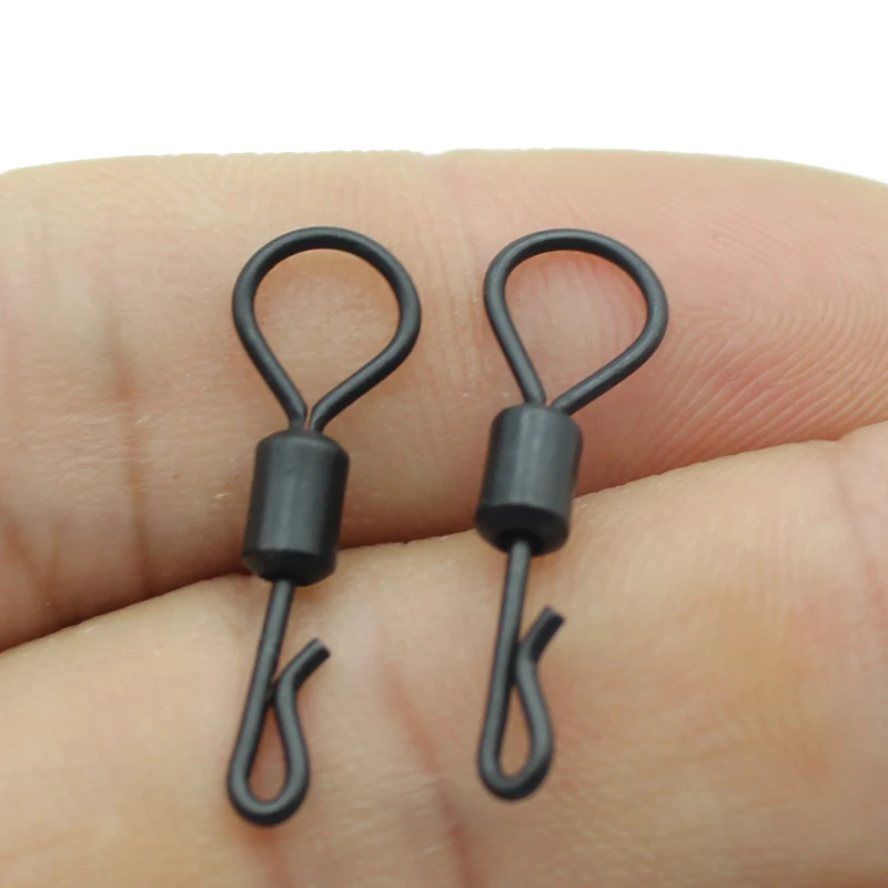 Aparejos de pesca de carpa giratorios de cambio rápido de ojo grande, aparejos de pelo Chod, línea de carpa, cebo para carpa, accesorios de pesca, equipo, 20 piezas - imagen 4