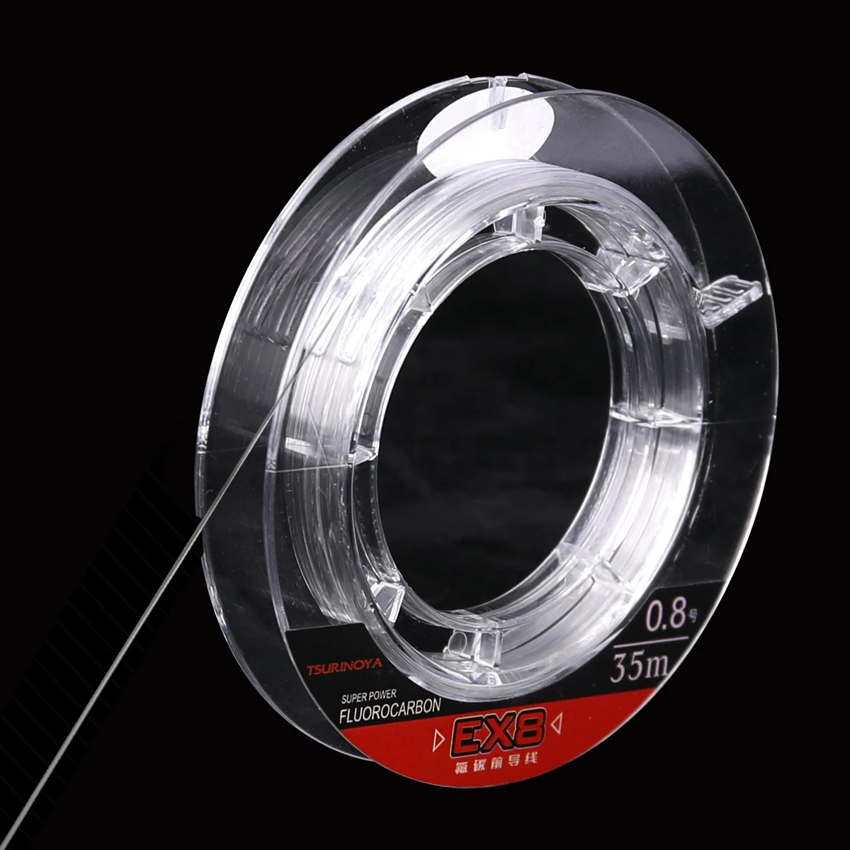 Línea de fluorocarbono TSURINOYA EX8, línea de señuelo de pesca, línea principal líder de alambre de 35m, línea líder de alambre de carpa que se hunde de alta resistencia - imagen 5