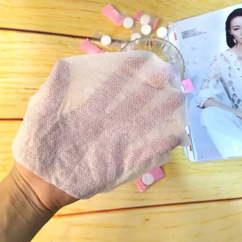 Toalla comprimida desechable de 50 Uds., pañuelos para monedas, Mini toalla comprimida portátil de viaje para viajes al aire libre, barbacoa, Camping, toallitas faciales - imagen 5