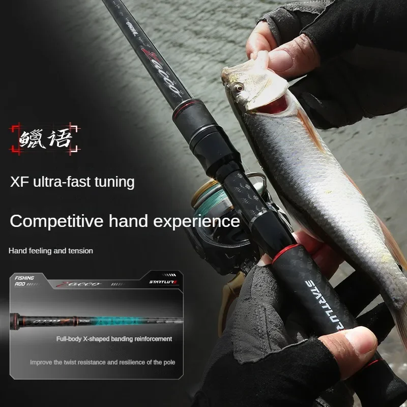 Caña de pescar ultraligera de fibra de carbono, señuelo giratorio de fundición, peso de cebo de 1-7g, peso de línea de 8-15LB, cañas de pescar rápidas para trucha - imagen 5