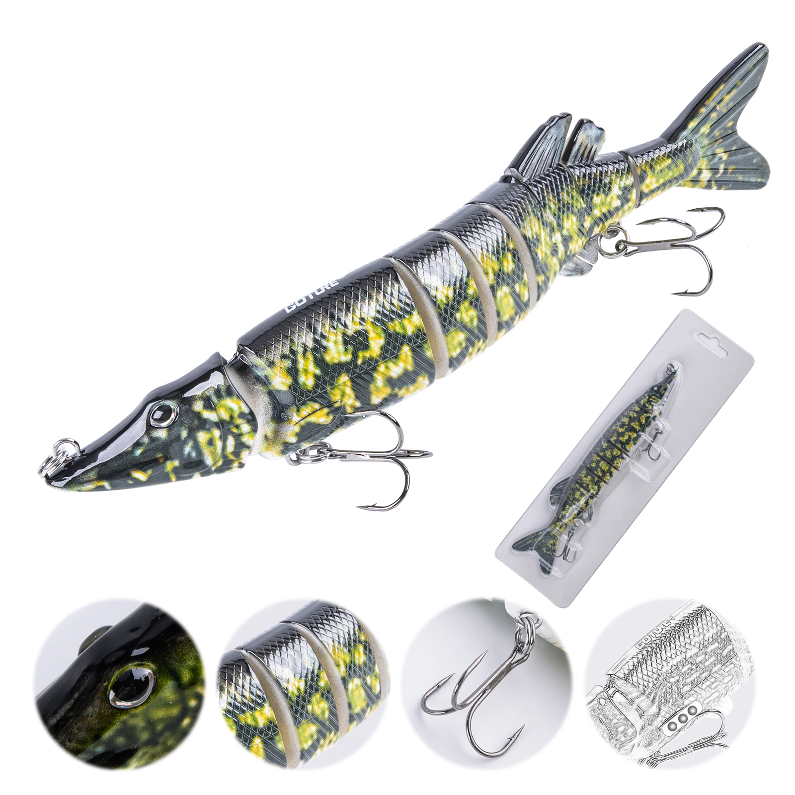 Goture Swimbait – Señuelo hundido, acción natural y realista - imagen 2