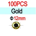 12mm Gold100pcs