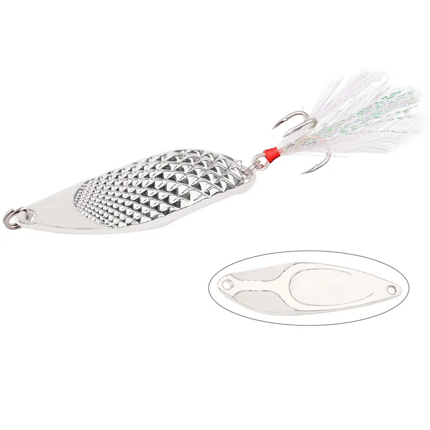 Juego de cucharas giratorias VIB de Metal, 16 Uds., 10g, 15g, 20g, sanguijuela luminosa, cebo duro para pesca con caña, aparejos de pesca nocturna, kit de Señuelos de Pesca - imagen 5