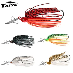 TAIYU Kit de Señuelos de Pesca (1-5 Piezas): Chatterbait, Señuelo con Hoja Grande Anti-enredos, Jig Dancer, Spinnerbait, Wobbler, Crankbait