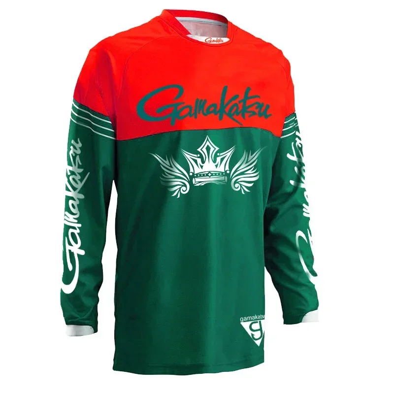 Camiseta de pesca antisudor de verano 2025, ropa deportiva de pesca al aire libre, ropa de ciclismo, camiseta de pesca transpirable con protección solar - imagen 4