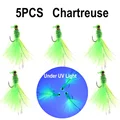 5PCS  Chartreuse