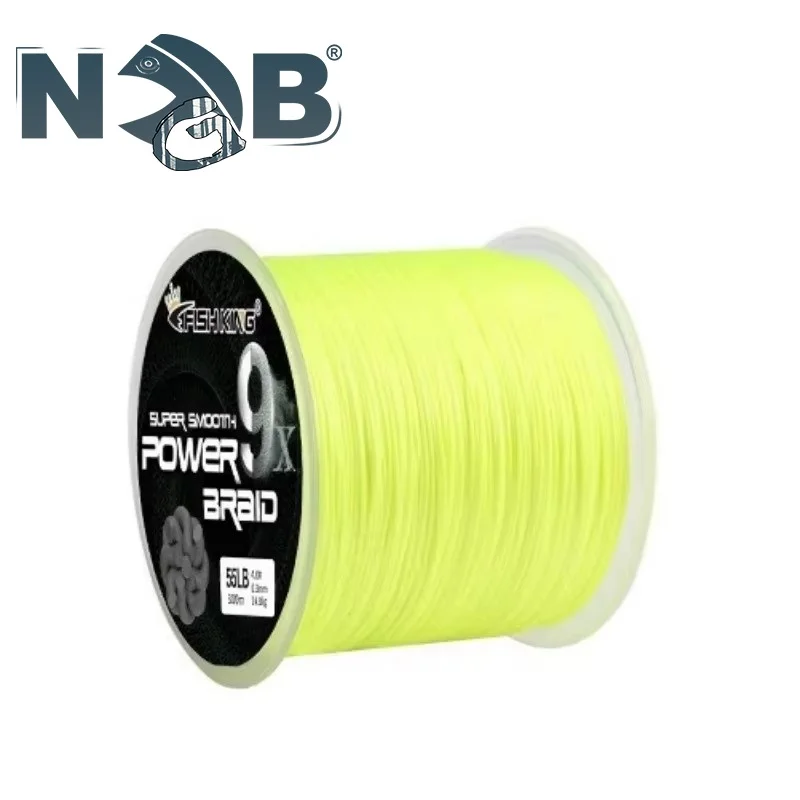 NGB 100M 9 hebras hilo de pescar trenzado multifilamento 20-100LB hilo de PE Multicolor cable de pesca con mosca - imagen 4