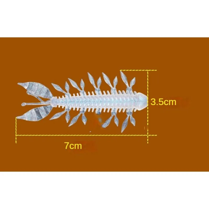 Señuelo para atraer peces, cebo imprescindible para pescadores, 10 piezas, 7cm - imagen 4