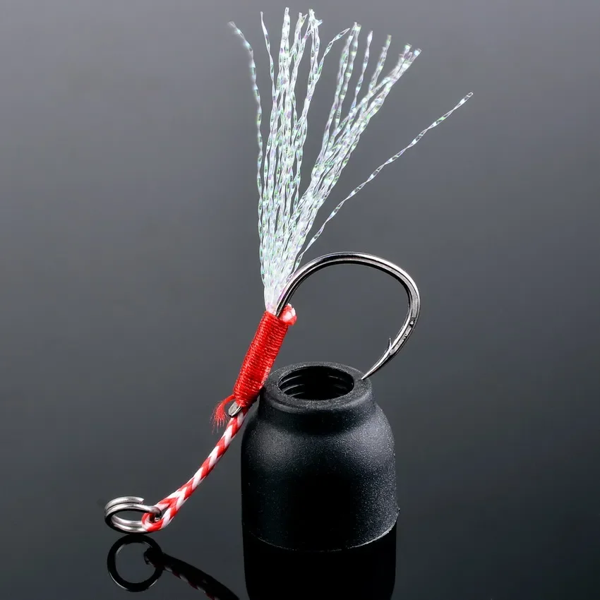 Anzuelo de Pesca con púas, señuelo de Pesca de acero con alto contenido de carbono, pluma de hilo, Jigging lento, 20 unidades - imagen 5