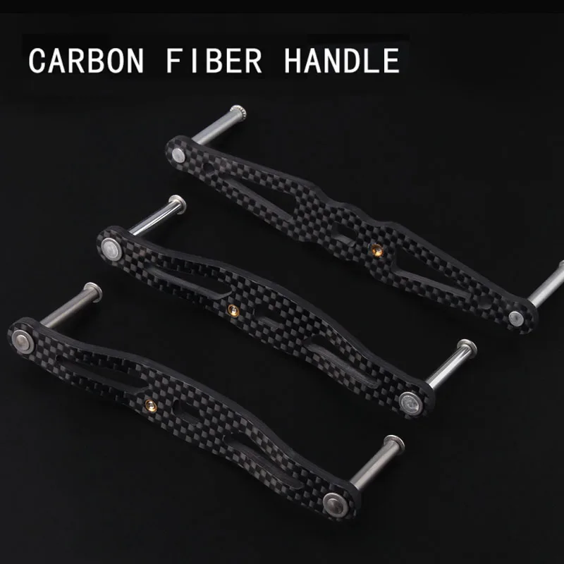 Carrete de pesca Ruke, mango de fibra de carbono, balancín de pesca, longitud completa, 105-120mm, tamaño del agujero 8*5/7*4mm de espesor, accesorio de carrete de 3mm - imagen 3