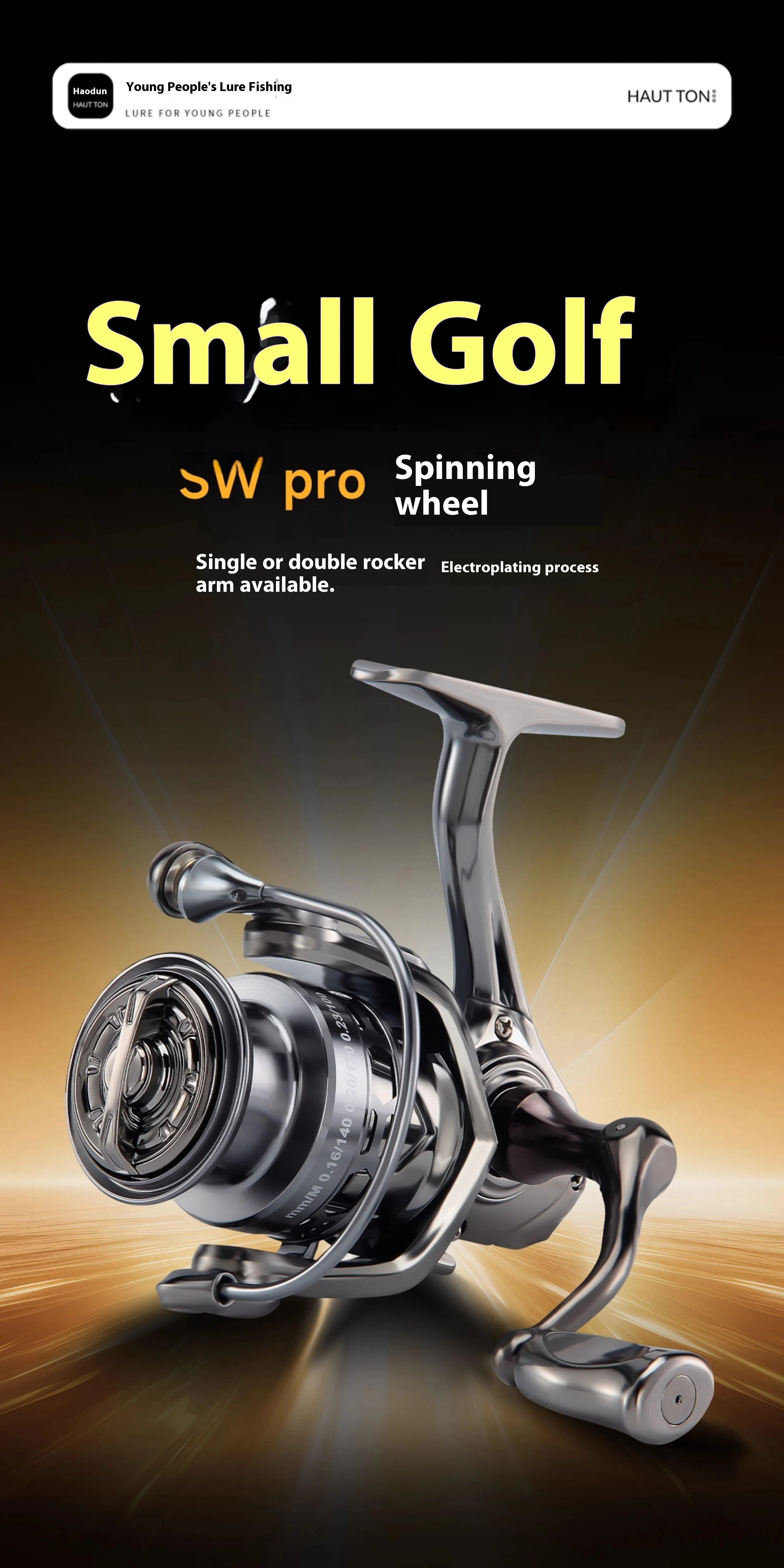 Carrete de pesca giratorio HAUT TON Golf Pro