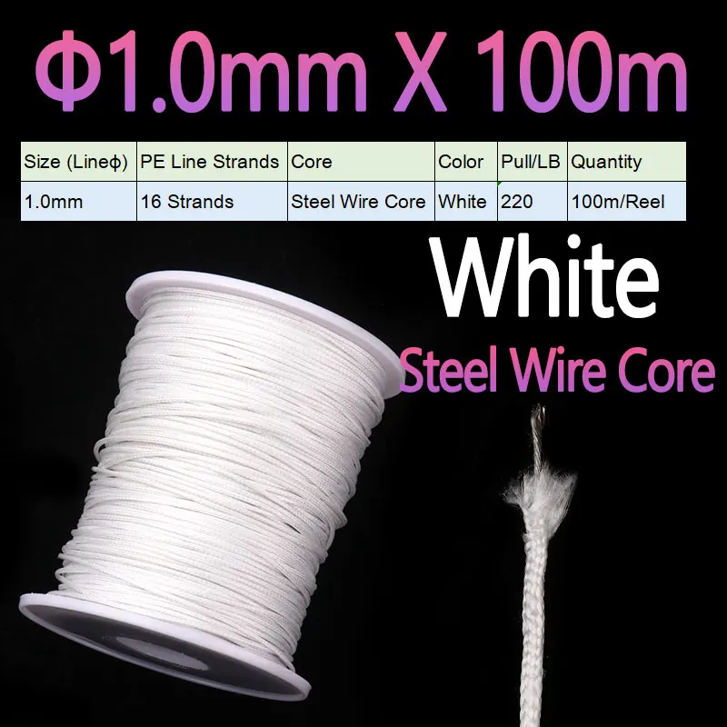 1.0mm X 100m White
