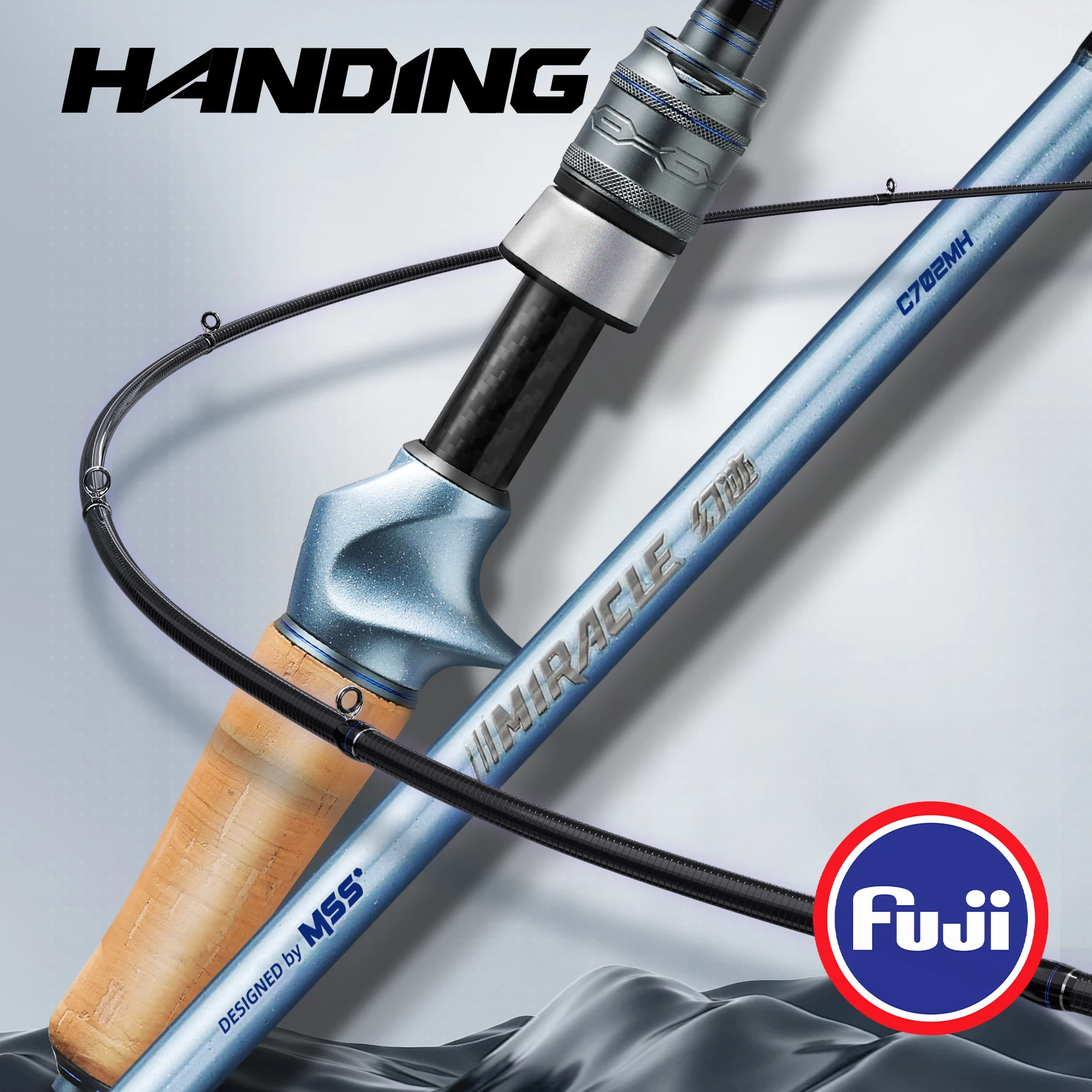 HANDING Miracle BFS caña de pescar 90g caña de pescar ligera 40T espacios en blanco de carbono cañas de fundición FUJI ®   Una varilla de alta sensibilidad de guías