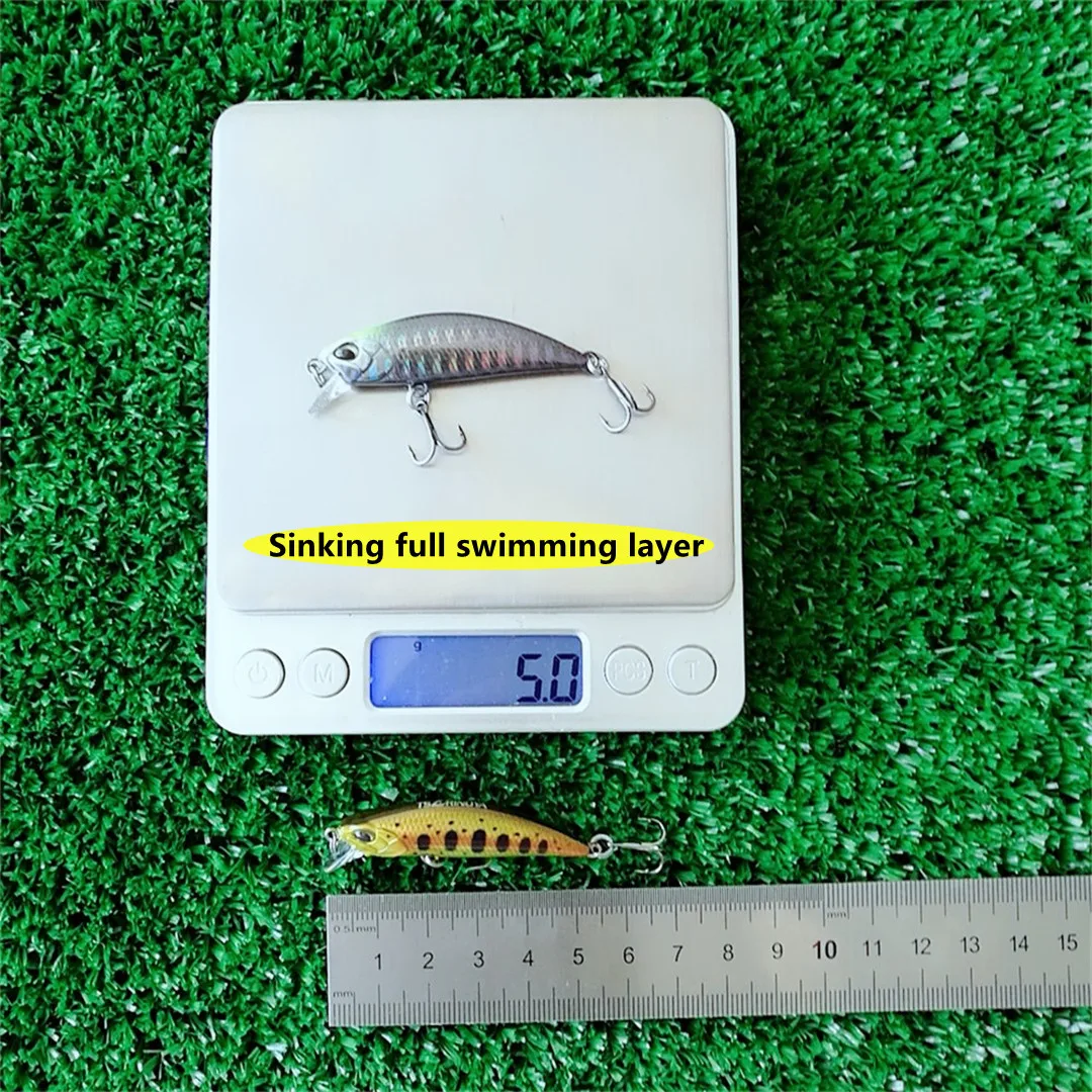 Señuelo de pesca de pececillos de agua, 4 piezas, 50S, DW63, gran oferta, cebos duros artificiales para Lucio, lago, río, Jerkbait, Crankbait, Wobblers - imagen 5