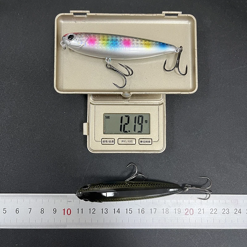 Cebo Stickbait Topwater de superficie para lucio, perfil lápiz popper - imagen 3