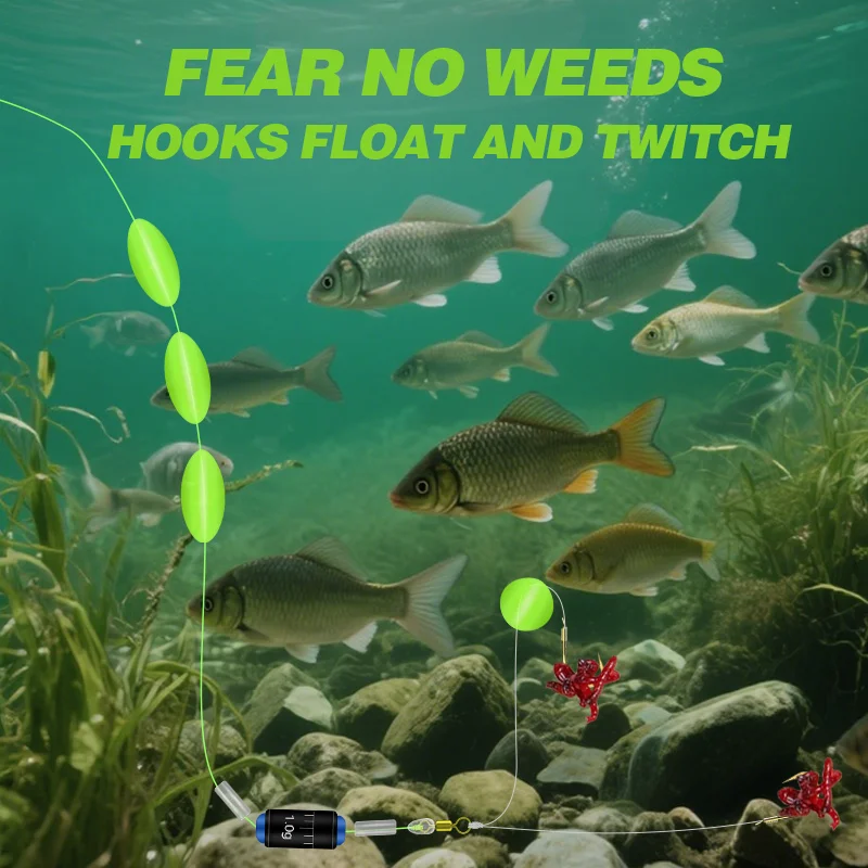 Nuevo juego de sedal flotante de siete estrellas, 2,7-6,3 m, línea principal de PE súper fuerte, plomo, cuentas flotantes, Kit de pesca tradicional de carpa cruciana - imagen 3