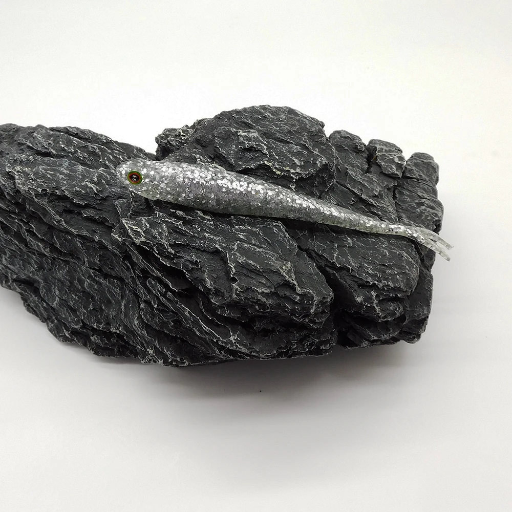 ESFISHING-señuelo de Pesca Real Shad130mm, cebo Artificial de silicona suave, pececillo, Jigging, Señuelos de Pesca para Lucio, trucha - imagen 5