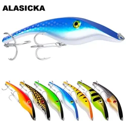ALASICKA 14cm 43g Jerkbait Flotante Pike - Señuelo lento para Jerk y Troll