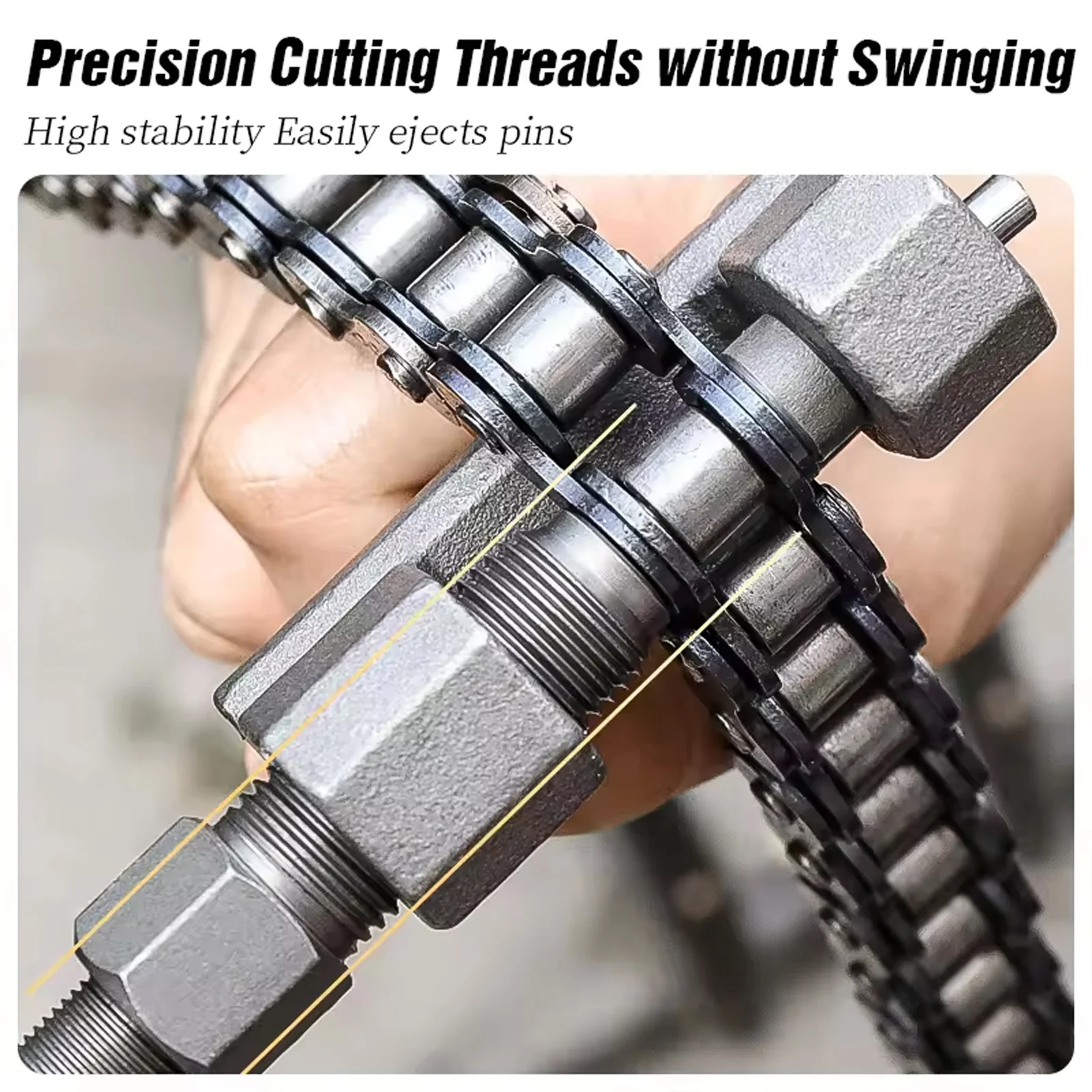 Disyuntor de cadena de bicicleta tipo 420-530, Extractor de remaches de cadena, mango reemplazable, para bicicleta eléctrica y motocicleta - imagen 4