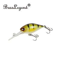 BassLegend Wobbler flotante Crankbait 38mm 4,5g para lubina y lucio