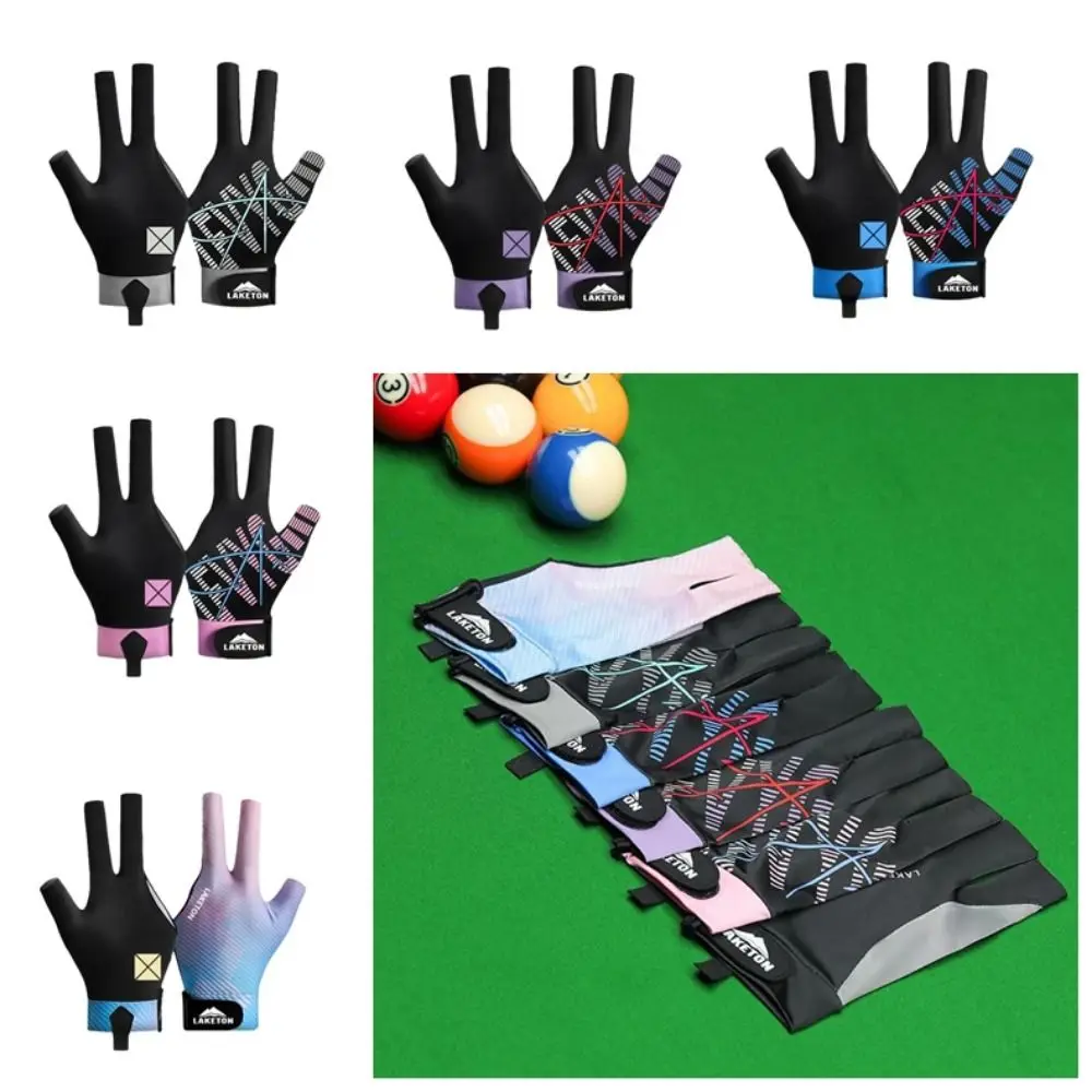 Guantes de billar de tres dedos, resistentes al desgaste, transpirables, Unisex - imagen 2