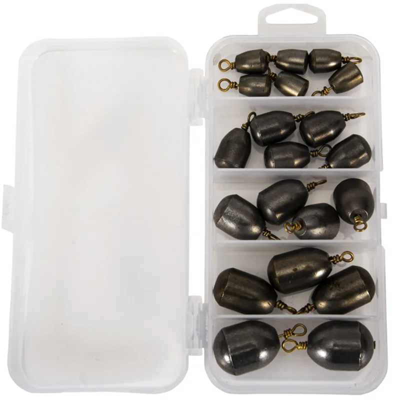 Plomada con anillo guía giratorio de cobre, aleación de hierro, pesas de pesca, herramientas de accesorios de pesca, 4g, 7g, 10g, 14g, 20g - imagen 2