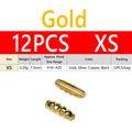 12PCS Size XS Gold