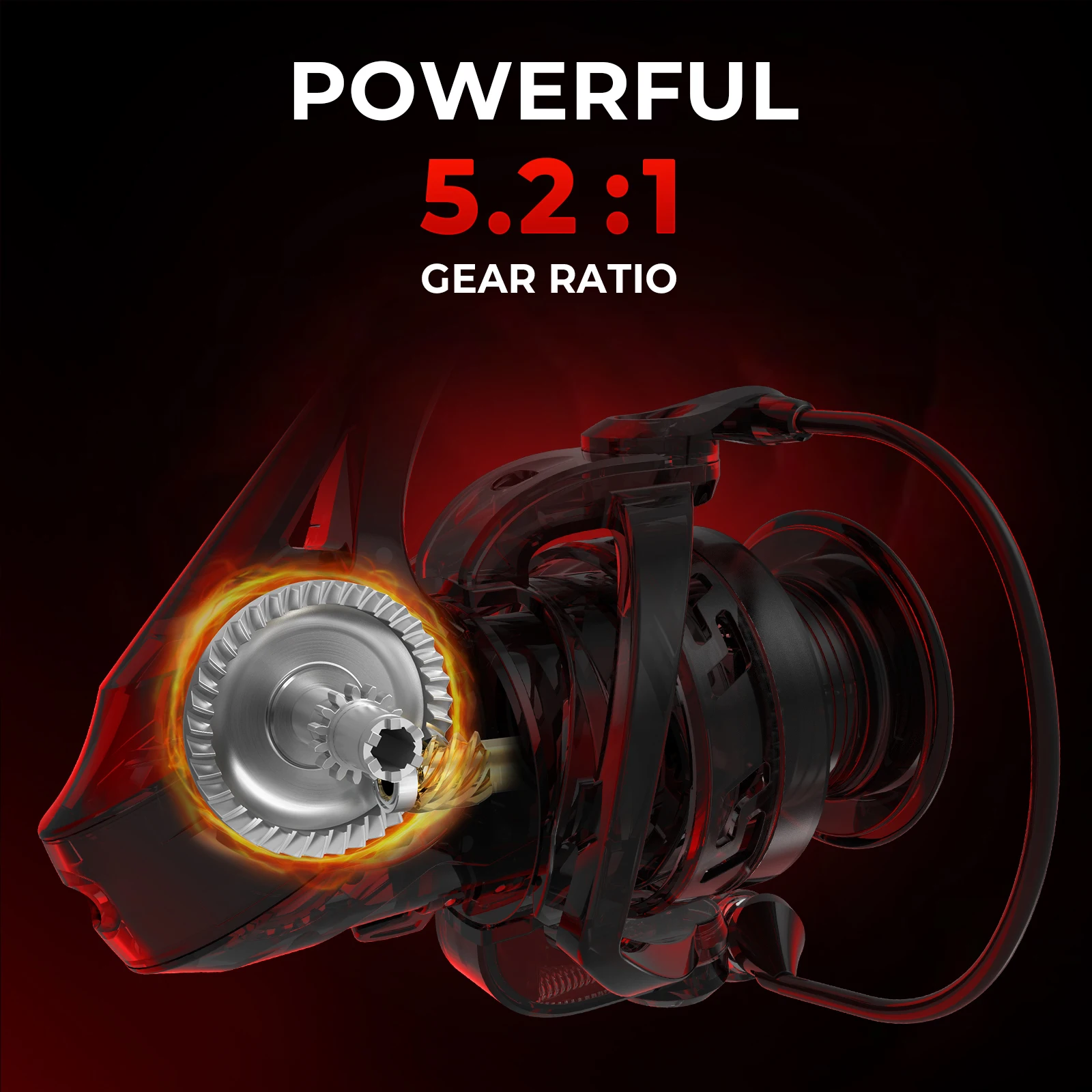 Carrete de pesca KastKing Royale Legend II 5,2: 1 carrete giratorio hasta 12KG de arrastre de carbono 5 + 1 rodamientos de bolas de acero inoxidable de aluminio - imagen 3