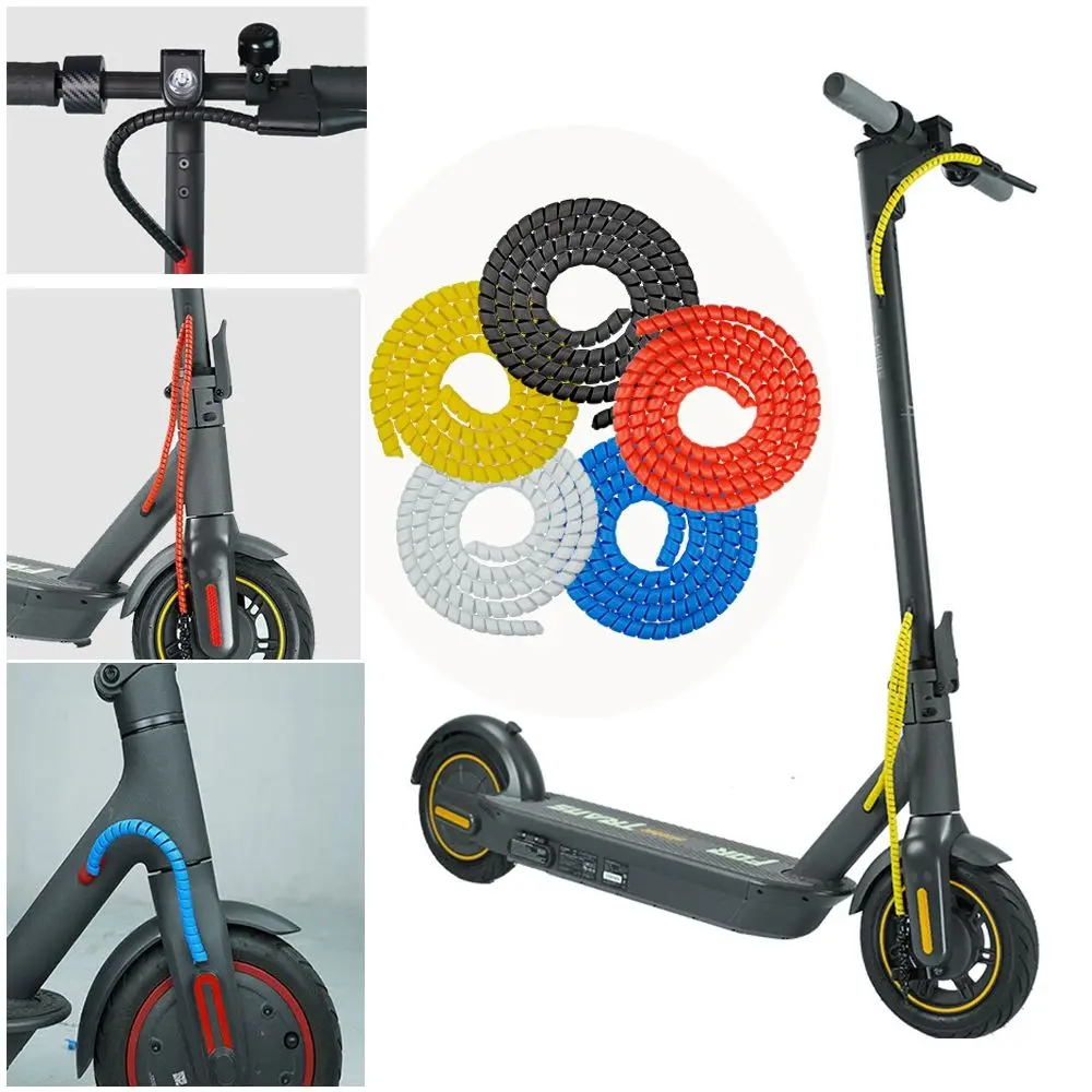 Gestión de Cable de patinete eléctrico, cubierta de protección en espiral, línea de freno, 1 metro de longitud, para Xiaomi M365/M365 Pro - imagen 2