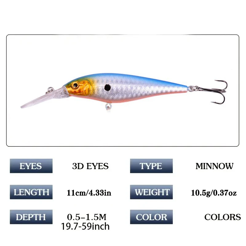 Señuelo minnow de natación profunda para lucio y carpa - imagen 5