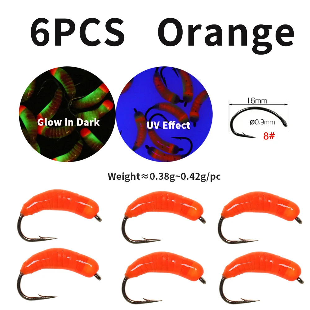 6PCS Orange