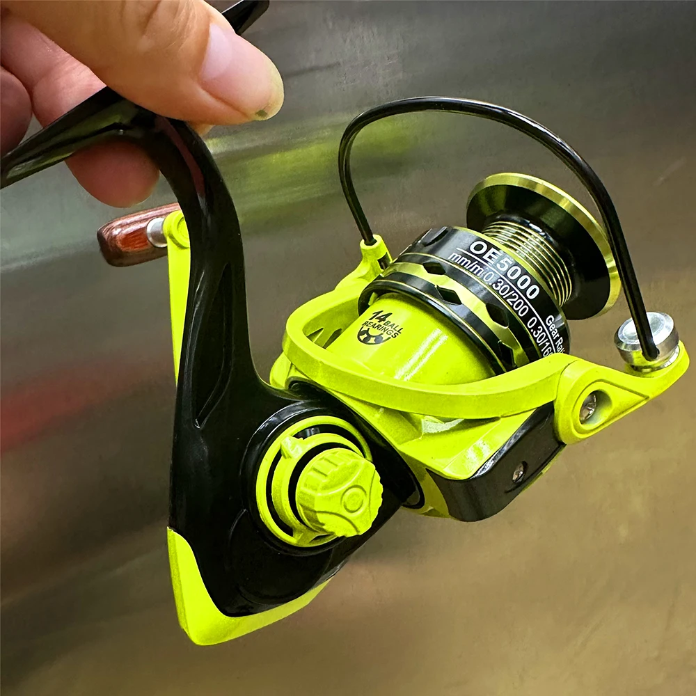 Carrete de Metal potente ultraligero, carrete de Pesca Baitcasting, arrastre máximo de 8KG, rueda de Jigging de agua salada para aparejos de Pesca de barco de mar - imagen 2