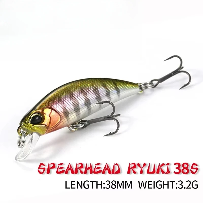ALASICKAHot 38mm 3,2g Mini Señuelos de Pesca de pececillo hundido Jerkbaits Peche cebo Artificial Wobbler señuelo para pesca de carpa lubina y trucha - imagen 3
