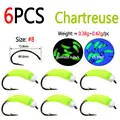 6pcs Chartreuse