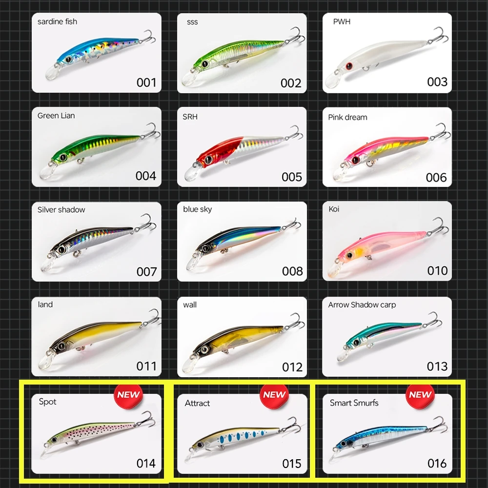 Hunthouse Tackle nuevo Swimbait cebo duro señuelo De pesca 70mm/80mm/105mm acción De hundimiento 16 colores Bass Pike perca Leurre De Peche - imagen 5