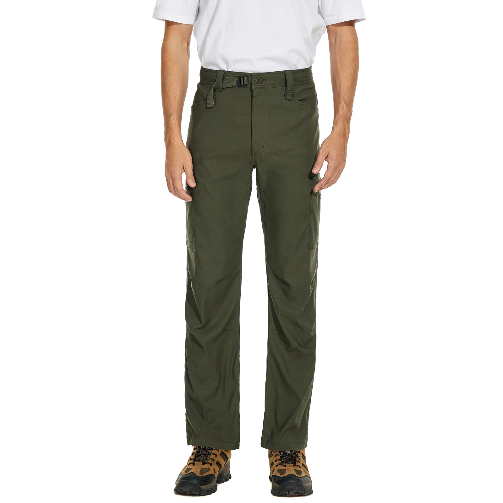 Pantalón plegado y detalles de acabado