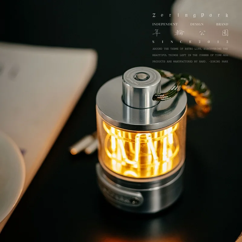 Lámpara de mesa Zoring para camping exterior con luz regulable - imagen 3