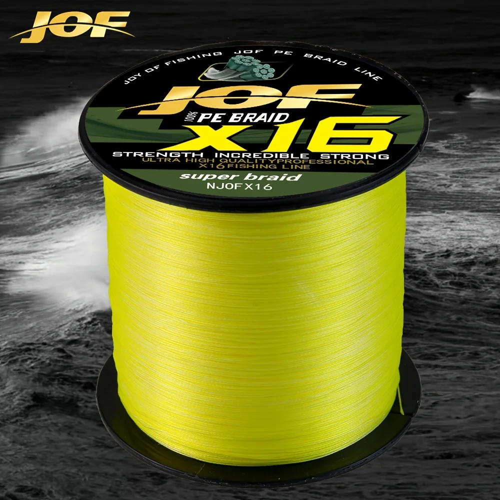 JOF X16 hebras 300M hilo de pescar trenzado PE agua de mar agua dulce accesorios de equipo de pesca de carpa línea multifilamento duradera - imagen 3