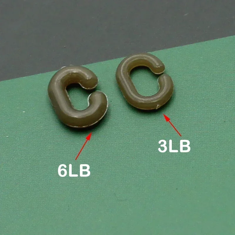 Kit de accesorios de pesca de carpa, Clips de plomo C, cuentas de tampón de tubo de silicona para aparejo de helicóptero, método Chod, alimentador, aparejos de pesca, 20 piezas - imagen 3