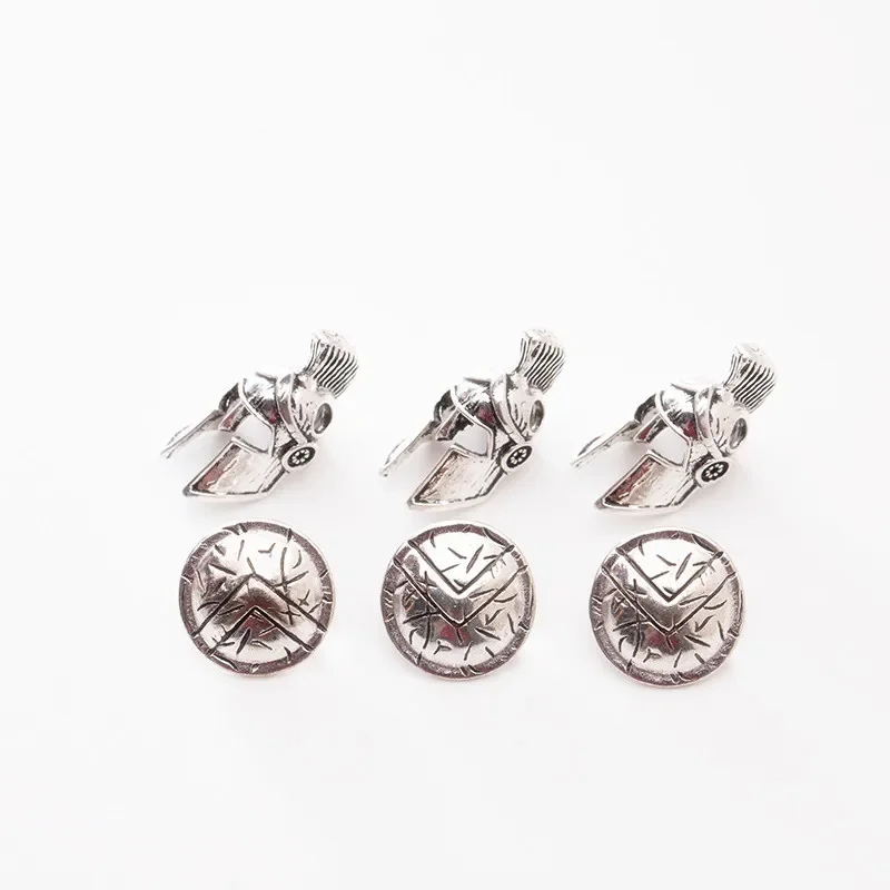 Cuerda de escalada, 1 Juego de cuentas de Paracord, hebilla colgante artesanal, cordones de cuchillo de Paracord, dijes de Metal para accesorios de pulsera de Paracord - imagen 5