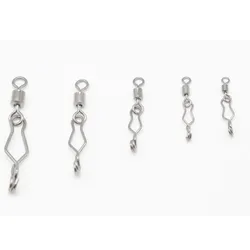 Clips cambio rápido pesca acero inoxidable barril giratorio salada