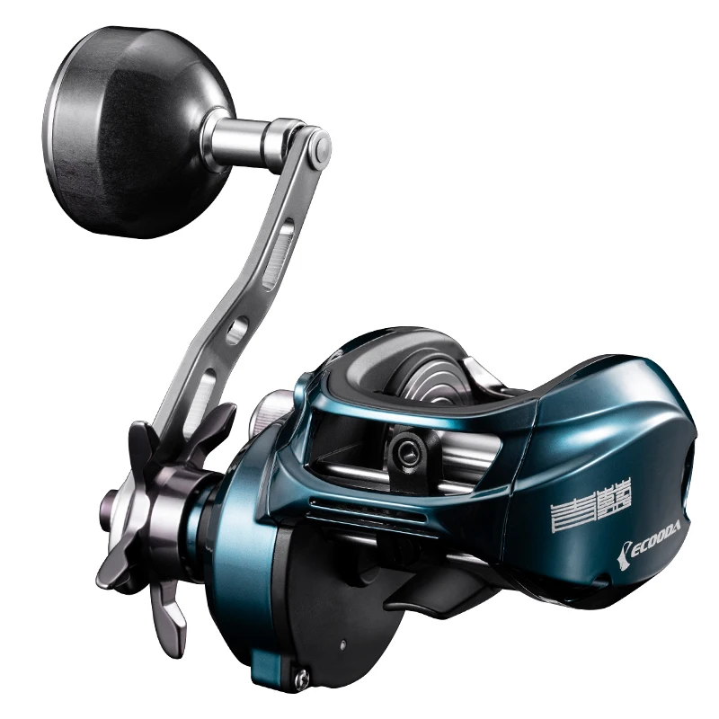 Carrete Baitcasting ECB Ecoda Cyan Blue – Jigging en agua salada - imagen 5