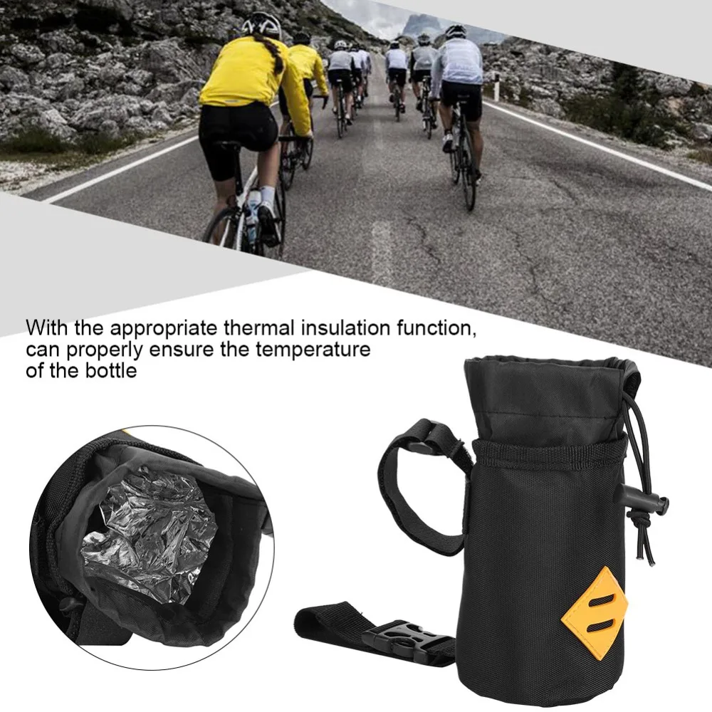 Portabotellas bicicleta manillar – Bolsa liberación rápida con correas - imagen 4