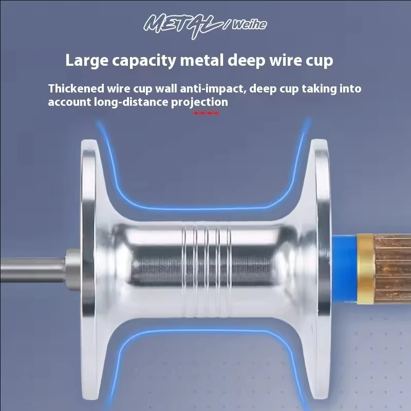 Carretes de pesca de agua salada 2 + 1bb 9KG carrete de pesca de mar de fundición relación de engranaje 5,2: 1 carrete de pesca de curricán carrete de Baitcasting redondo - imagen 4
